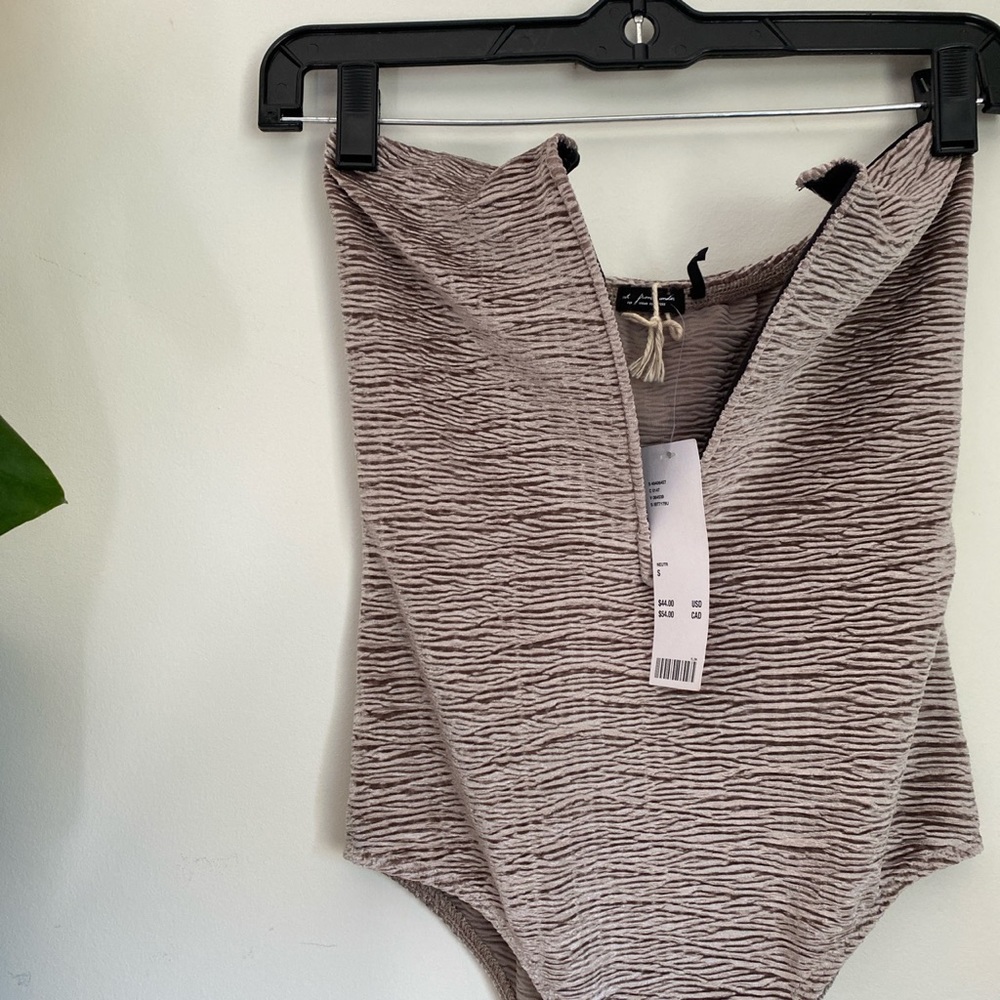 Plunge Textured Bodysuit